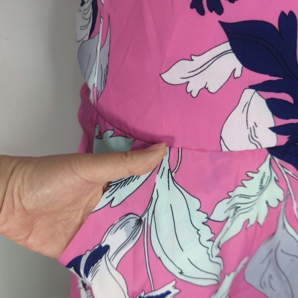 REVOLVE | Yumi Kim One Shoulder Eastern Garden Pink Mini Dress | SMALL - Picture 6 of 11